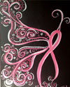 Pink Ribbon Butterfly