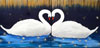 Two Swans (2-piece painting)