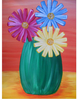 NEW: Vase of Daisies